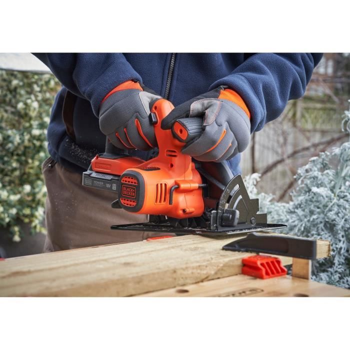 Scie circulaire sans fil - BLACK+DECKER - BDCCS18N-XJ - 18V - profondeur de coupe 140mm - sans batterie
