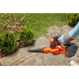 Souffleur sans fil BLACK+DECKER - GWC1820PCB-XJ - 18V - Débit d'air de 209km/h - Sans batterie et chargeur