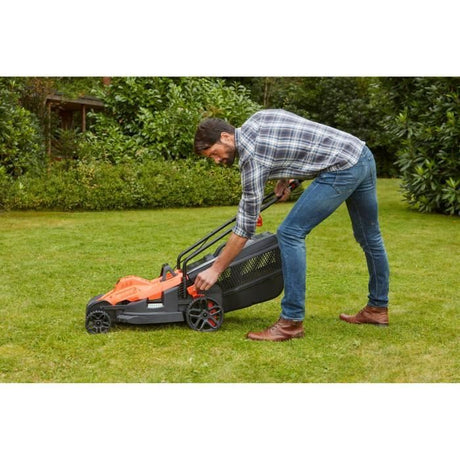 Tondeuse électrique filaire - BLACK&DECKER - BEMW461BH-QS - 1400W - 34cm de coupe