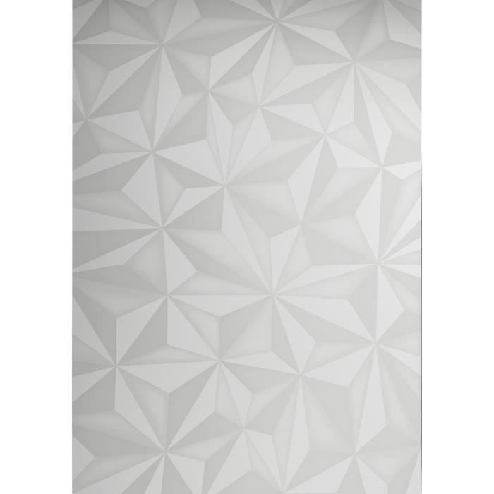 Buffet - Blanc laqué brillant - 3 Portes - PARIGI - L 181 x P 42 x H 84 cm