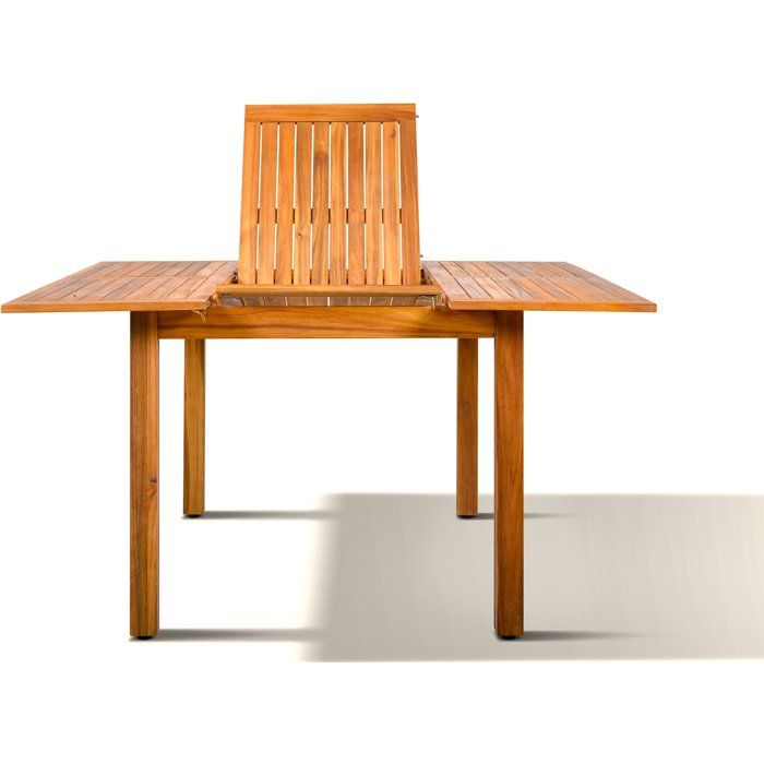 Ensemble repas de jardin TOSCANA - Table extensible + 6 chaises pliables - Bois d'acacia FSC - 6 places - Bocarnea