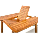Ensemble repas de jardin TOSCANA - Table extensible + 6 chaises pliables - Bois d'acacia FSC - 6 places - Bocarnea