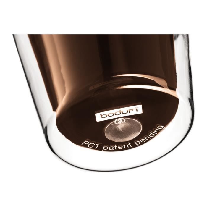 Set 6 verres thermo - BODUM - Canteen - Double paroi - 0.2 l - Transparent