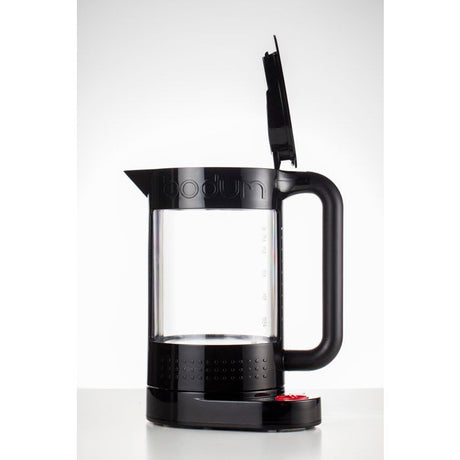 Bouilloire électrique double paroi - BODUM - BISTRO - 1500 W - 1,1 L - 5 températures - Intérieur en verre - Noir
