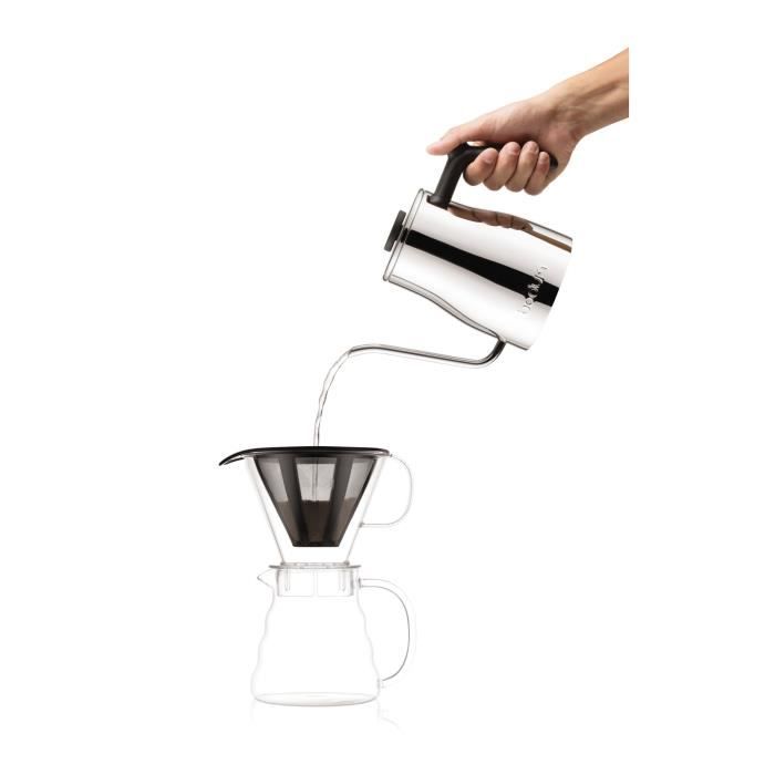 MELIOR Cafetiere, filtre permanent maille inox, 5 tasses, 0.6 l