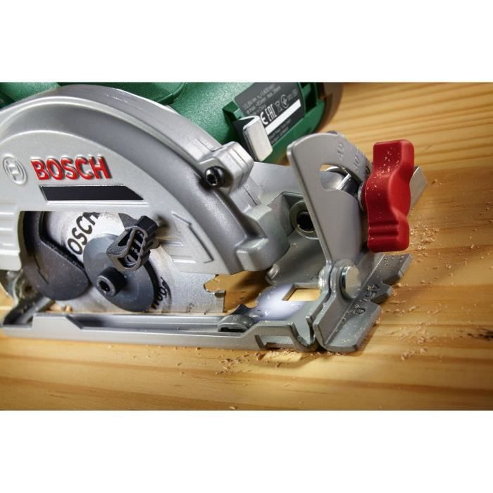 Scie circulaire sans-fil Bosch - UniversalCirc 12 (1 batterie 12V-2,5Ah + butée parallele + lame de scie + aspirateur poussiere)