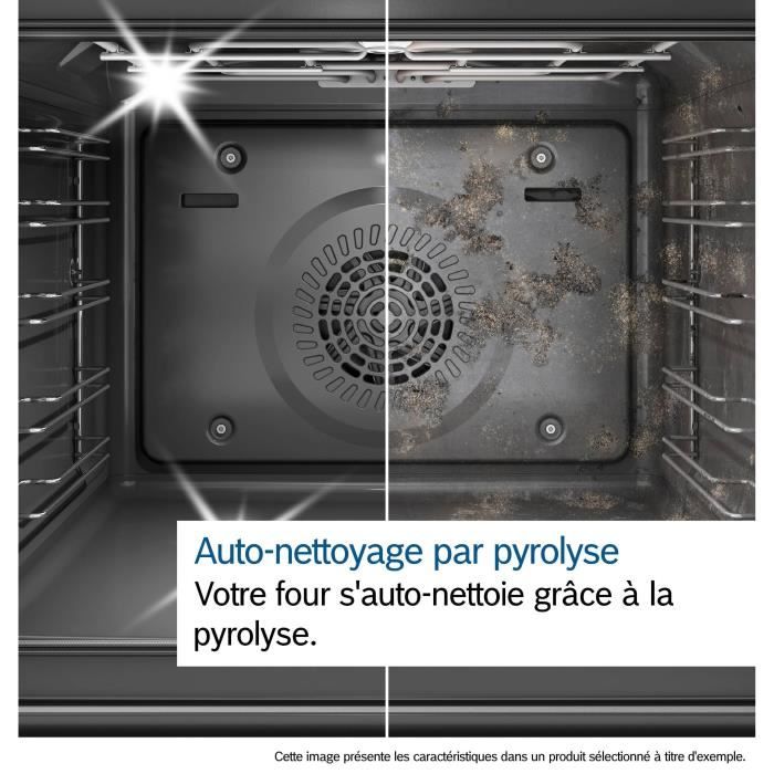 Four intégrable combi vapeur - BOSCH HRG7764B1 - 71L - Pyrolyse - Écran TFT tactile