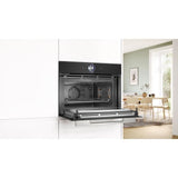 Four combiné micro-ondes encastrable BOSCH SER8 - CMG7761B1 - Noir - 45 L - 20 modes de cuisson