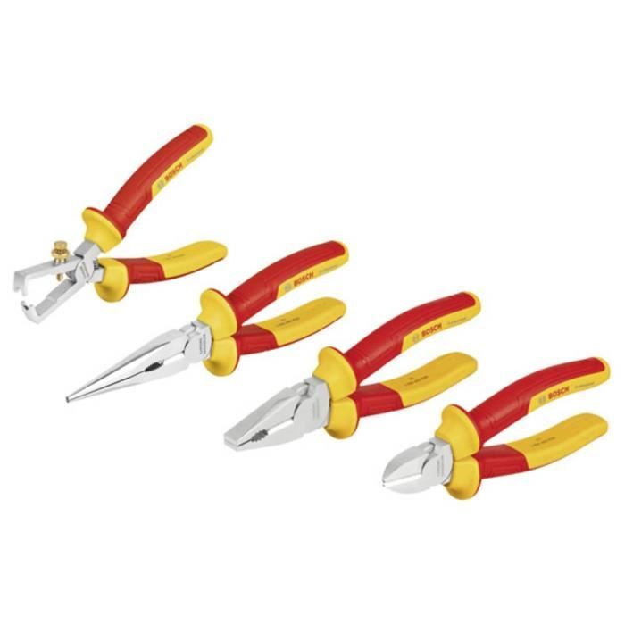 Bosch Professional Set de pinces VDE (4 pieces)