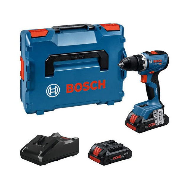 Perceuse-visseuse BOSCH PROFESSIONAL - GSR 18V-65 + Coffret + 2 batteries ProCORE18V 2x4,0Ah L