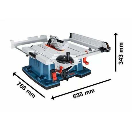 Scie sur table Bosch Professional GTS 10 XC - 0601B30400 - 2100 W - 254 mm - 79 mm - Bleu
