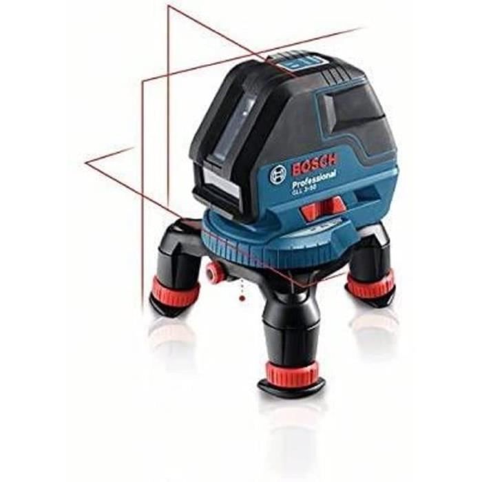 Laser ligne polyvalent - BOSCH PROFESSIONAL - GLL 3-50 - Batterie - Angle et niveau - Portée 50 m