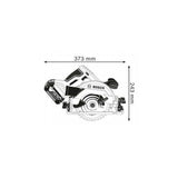 Scie Circulaire Bosch Professional GKS 18V-57 G avec lame de 165mm, sans batterie, dans une Lboxx - 06016A2101