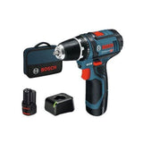 Perceuse-visseuse Bosch Professional GSR 12V-15 + 2 batteries 2,0Ah + Chargeur GAL 12V-20   - 060186810F