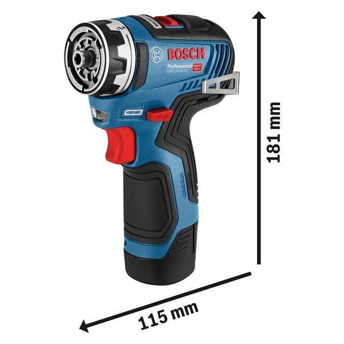 Perceuse-visseuse BOSCH PROFESSIONAL Flexiclick 12V 35 Nm sans batterie ni chargeur Brushless - GSR12V-35FC 06019H3004