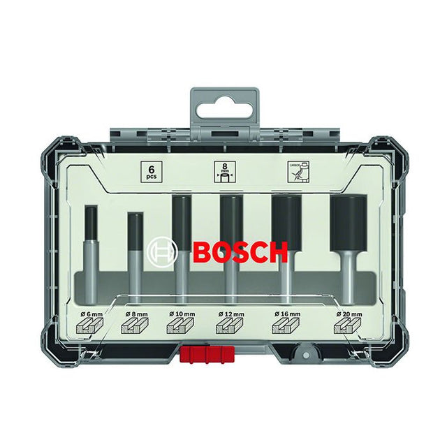 Coffret de fraises - BOSCH PROFESSIONAL - 2607017465 - 6 fraises droites - Ř12/16/20 mm - Queue de 6 mm