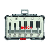 Coffret de fraises droites - BOSCH - 2607017466 - Queue de 8 mm - Ř12/16/20 mm - 6 pieces