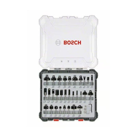 Coffret de 30 fraises mixtes a Ř queue de 8 mm BOSCH - 2607017475