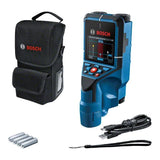 Détecteur mural Bosch Professional D-Tect 200 C avec 1 batterie 12V 2,0Ah, chargeur, câble USB-C, dragonne, en L-Boxx - 0601081601