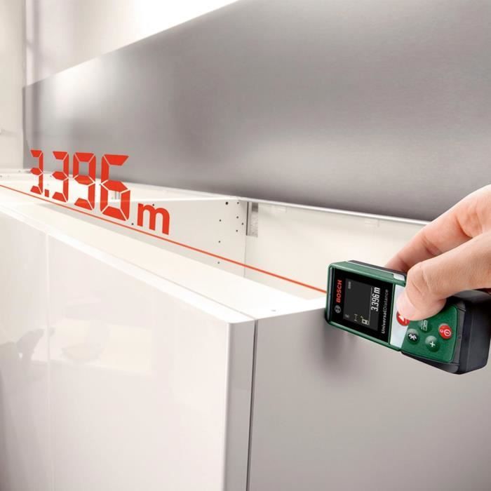 Bosch Télémetre laser UniversalDistance 50C (mesure précise de distances jusqu'a 50 m, connectivité Bluetooth)