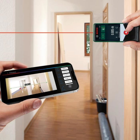 Bosch Télémčtre laser AdvancedDistance 50C (mesure précise de la distance jusqu'ŕ 50 mčtres, connectivité Bluetooth)