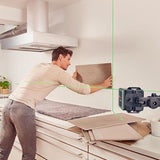 Laser lignes Bosch - Quigo Green (Livré avec 2 piles, une pince universelle MM2 et 1 adaptation de fixation)