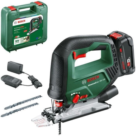 Scie sauteuse 18V 140 - BOSCH - AdvancedSaw - batterie 18V 2,0 Ah + chargeur