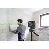 Bosch Professional laser combiné GCL 12V-50-22 CG (jusqu'a 50m, Dual Power, support RM20, 4 piles 1,5V, housse,  Trépied BT 150)