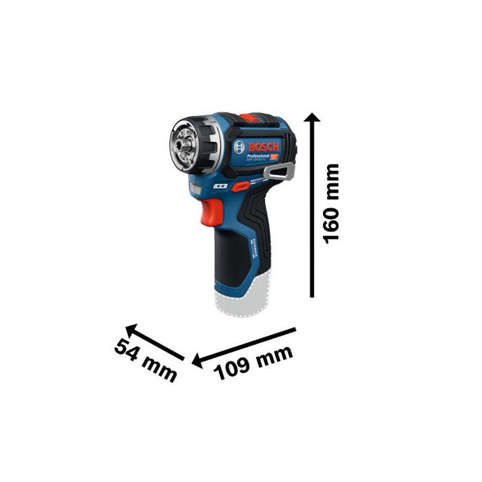 Perceuse-visseuse sans fil BOSCH PROFESSIONAL - Flexiclick GSR 12V-32 FC - Sans batterie ni chargeur - Avec accessoires
