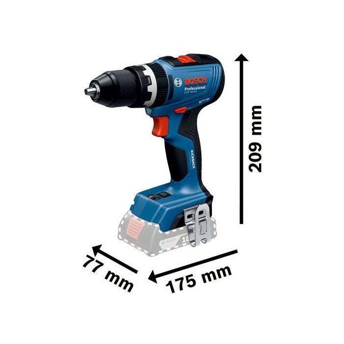COMBO KIT 2 OUTILS 18V : GSB 18V-65 + GWS 18V-8 + 2 batteries GBA 4,0Ah + chargeur GAL 18V-40