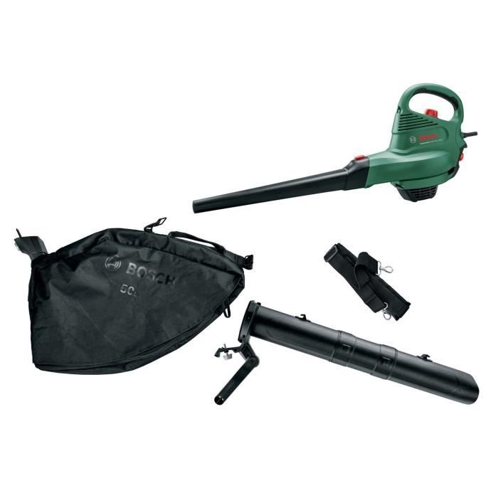 Aspirateur Souffleur Broyeur Bosch - UniversalGardenTidy 3000 - Electrique - 3000 W - 285 km/h - 50 L - Vert