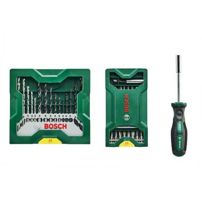 Jeu de 41 embouts + tournevis porte-embout Mini X-Lin BOSCH - 2607017655
