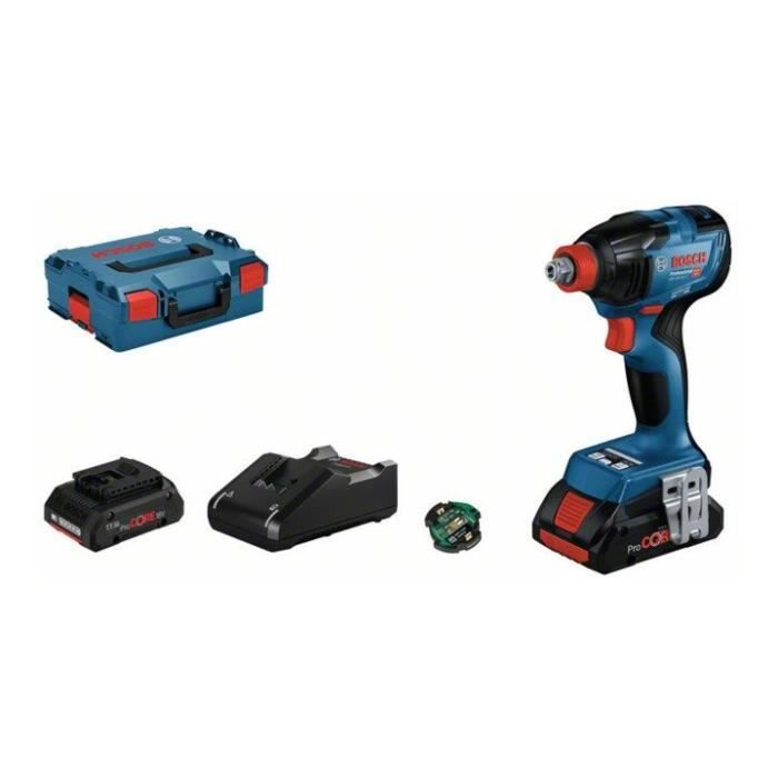 Boulonneuse 2 EN 1 - BOSCH PROFESSIONAL - GDX 18V-210 C - 210 Nm - 0-3400 cps/min - 2 batt ProCORE18V 4.0Ah