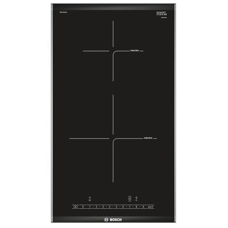 Table de cuisson vitrocéramique BOSCH PIB375FB1E - 2 foyers induction - QuickStart - Sécurité enfants