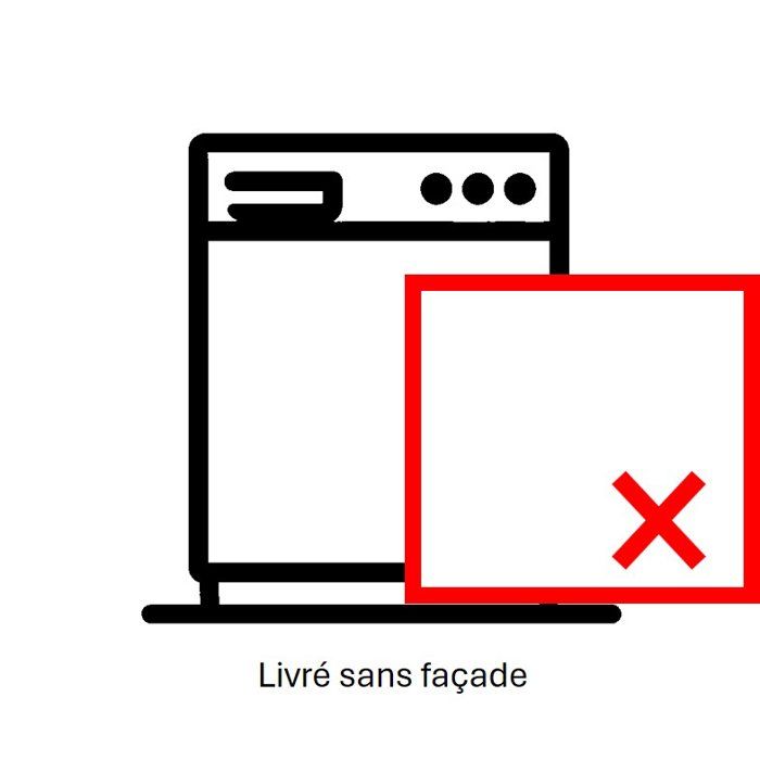 Lave-vaisselle semi-encastrable BOSCH SMI2HTS02E SER2 - 13 couverts - Induction - L60cm - 46 dB - Acier Brossé
