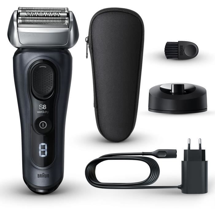 Rasoir - BRAUN - SERIES 8 8513s - 4 éléments rasage - Wet&Dry - 60 min - Noir