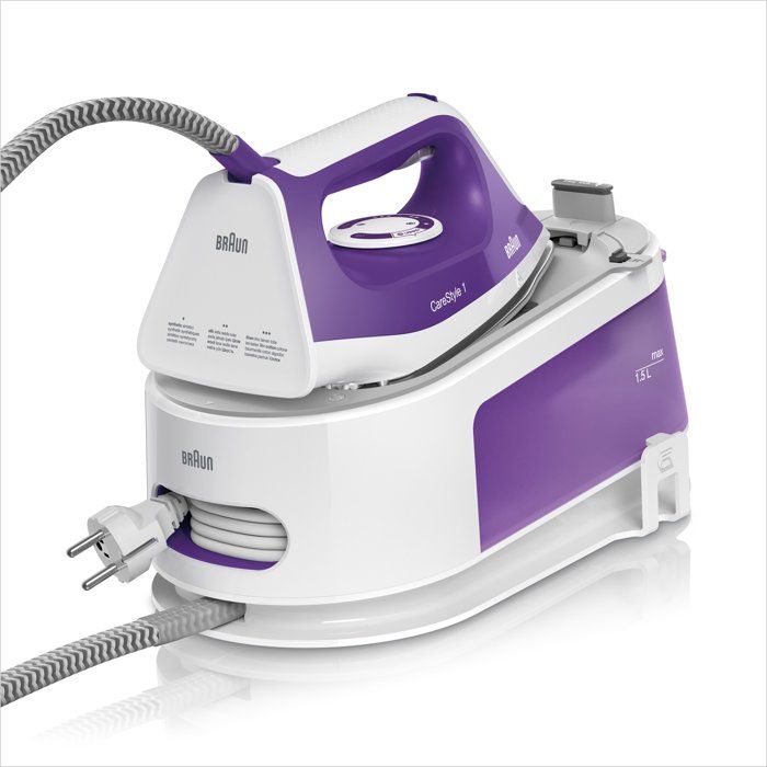 Centrale vapeur CareStyle 1 - BRAUN - IS1014VI - 6 bar - 1,5 L - Violet / Blanc
