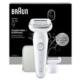 Épilateur électrique - BRAUN - SES9-030 - 2 modes - 50 min - Étanche - Blanc