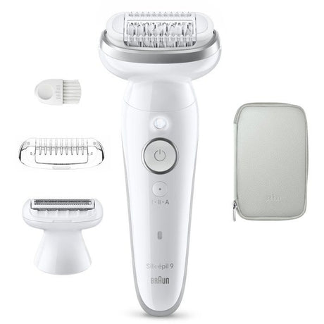 Épilateur électrique - BRAUN - SES9-030 - 2 modes - 50 min - Étanche - Blanc