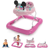 DISNEY BABY -MINNIE-Trotteur bébé fille évolutif et pliable 2-en-1  Avec jouet d'éveil amovible intégré, cadeau bébé