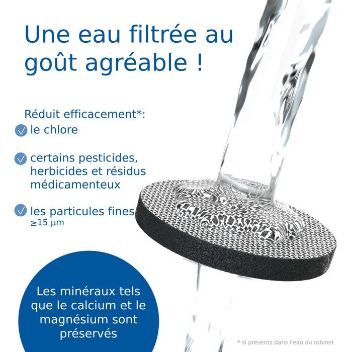 Gourde filtrante - BRITA - Active - 2 microdiscs inclus - Vert pastel