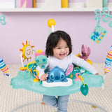 DISNEY BABY -STITCH- Aire d'éveil bébé multi-jouets, siege sauteur a rebonds évolutif, pivotant a 360°  10 jeux interactives Disney