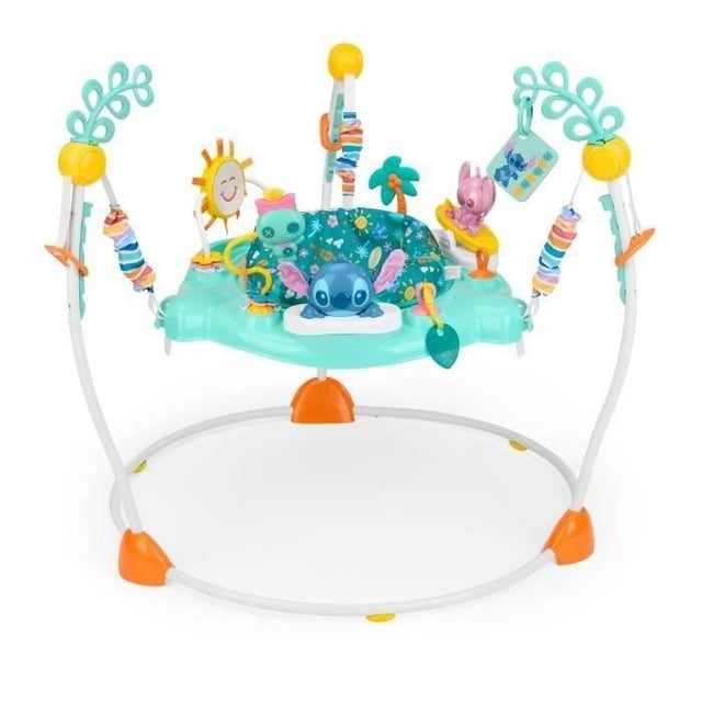 DISNEY BABY -STITCH- Aire d'éveil bébé multi-jouets, siege sauteur a rebonds évolutif, pivotant a 360°  10 jeux interactives Disney