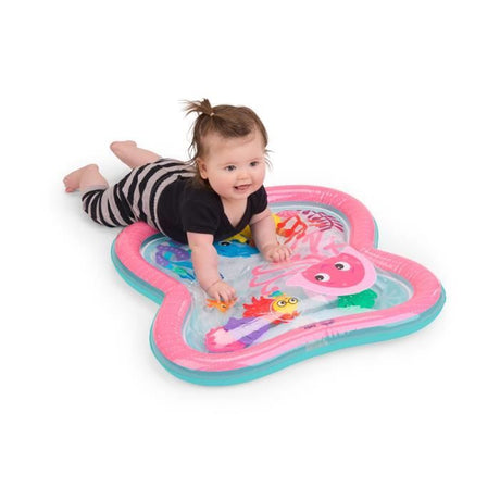 BABY EINSTEIN - JANET - Grand tapis d'eau pour bébé fille, jeu sensoriel et d'éveil?, gonflable, facile a nettoyer, pliable, 0M+