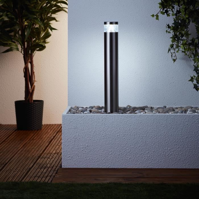 Potelet extérieur AVON - BRILLIANT - acier special/plastique LED 1x4W - gris