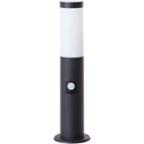 Potelet extérieur avec détecteur de mouvement DODY E27 - BRILLIANT - Noir - Certification IP44