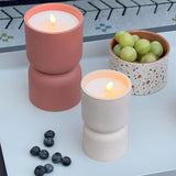 Lampe de table d'extérieur - BRILLIANT - LOVERE - Forme bougie - Plastique - 3 W - Beige et brun clair