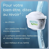 Distributeur d'eau BRITA - Flow - Capacité 8,2L dont 5,2L d'eau filtrée - 1 Cartouche Maxtra Pro All-In-1 incluse