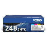Pack Toner standard - BROTHER - TN248VAL - Cyan Magenta Jaune Noir - 4x1000 pages