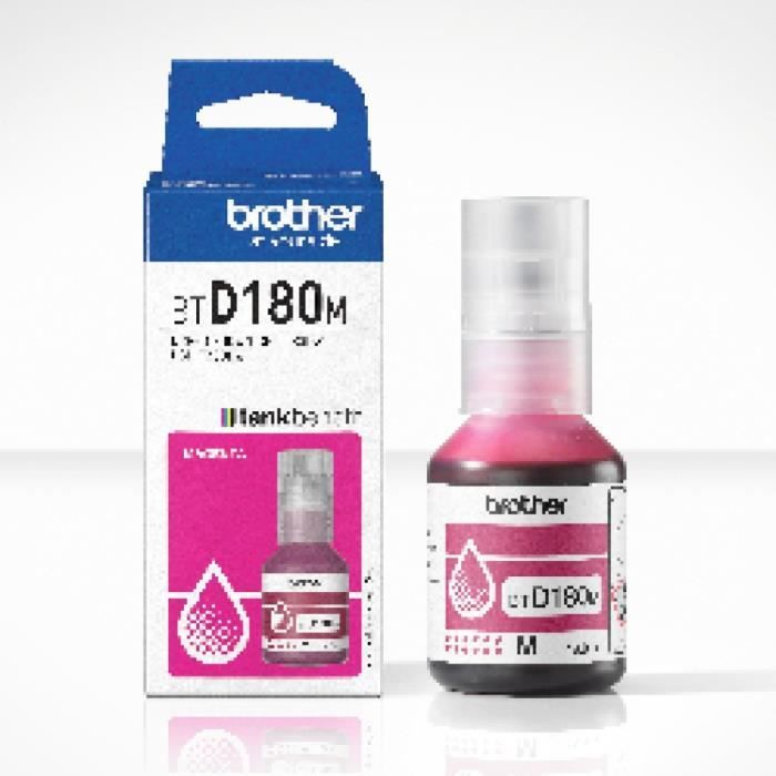 Bouteille d'encre - Brother - BTD180M - Magenta - 5000 pages - Unité - Standard